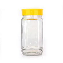 square shaped wholesale empty honey glass jar 750ml 1000g with airtight plastic cap